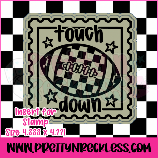 Checkered Football Stamp| Insert
