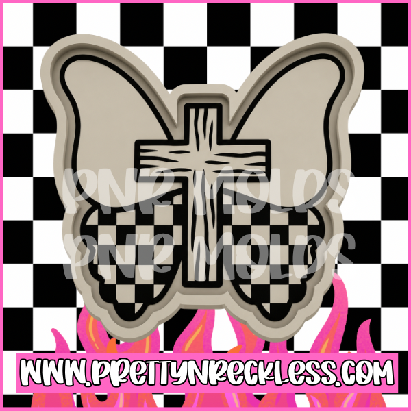 Checkered cross butterfly