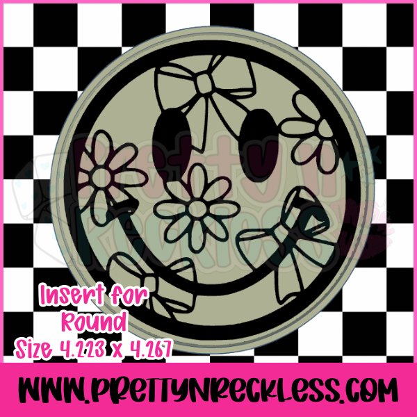 Flower & Bow Smiley | Insert