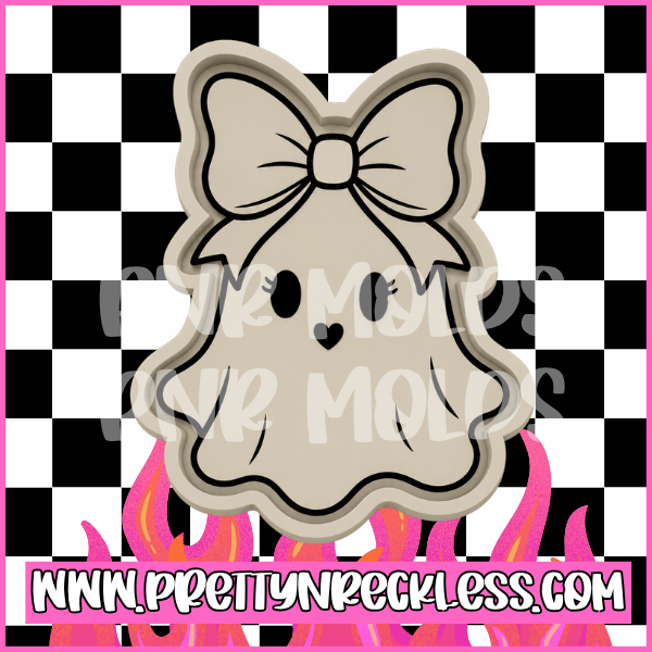 Cute Ghost with big bow