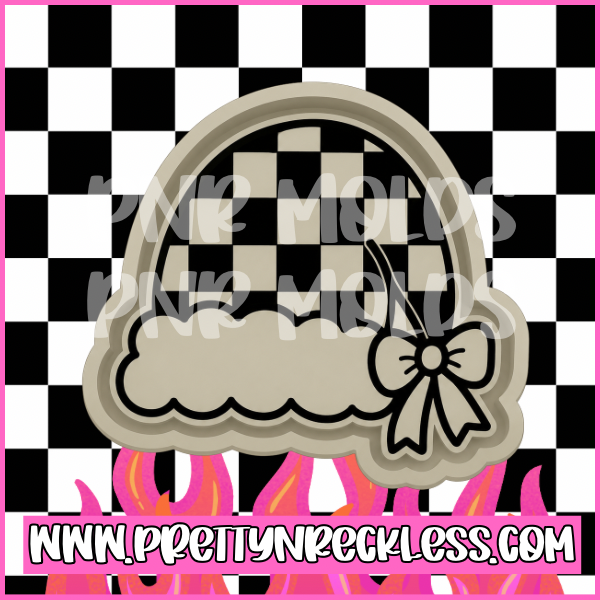 Checkered Santa Hat