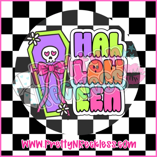 Round Cardstock|Halloween Coffin