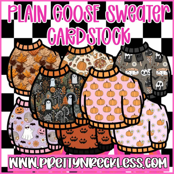 Goose Sweater Halloween| Cardstock