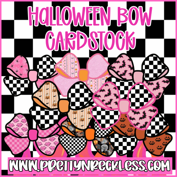 Plain Bow Halloween| Cardstock