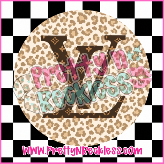 Round Cardstock| LV Cheetha