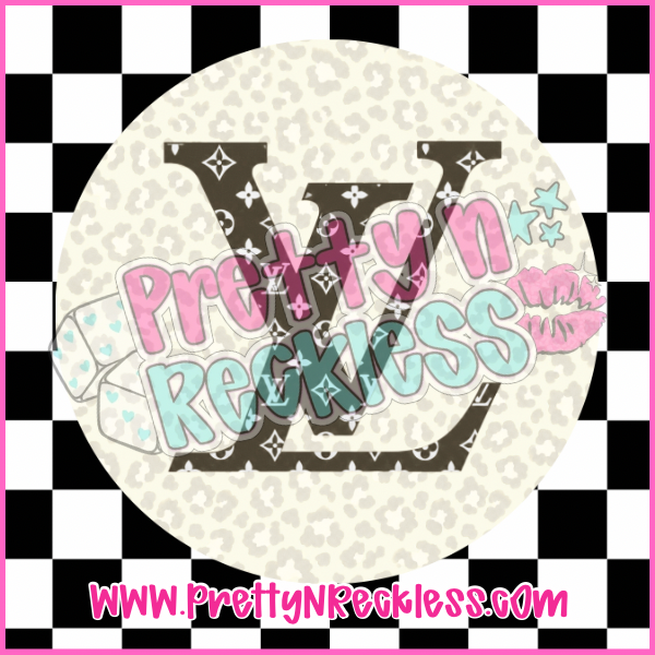 Round Cardstock| LV Cheetha