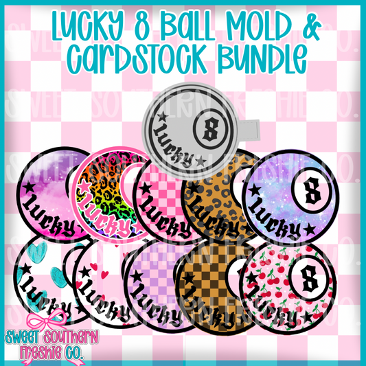 Lucky 8 Ball| Cardstock & Mold Bundle
