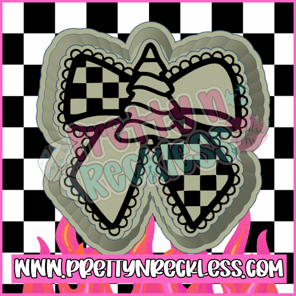 Christmas Tree checkered bow