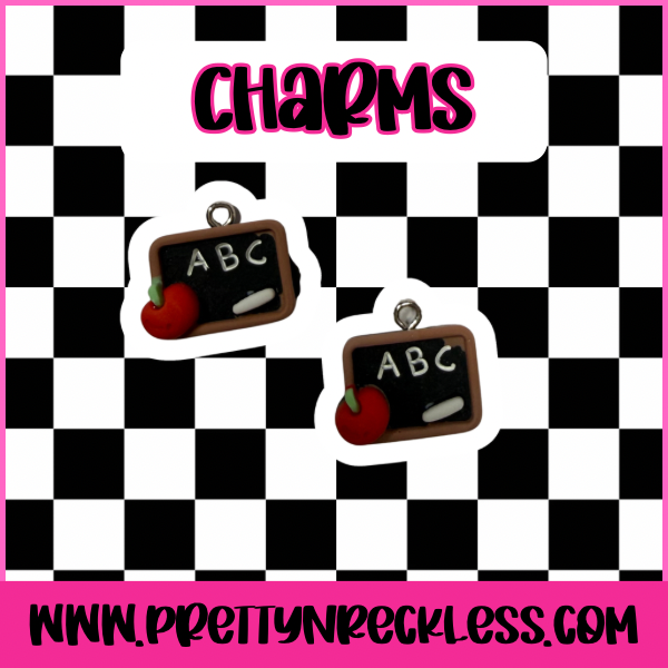 Teacher ABC Chalkboard Charm