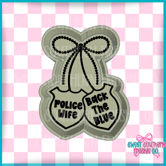 Police Wife Back the blue cherries