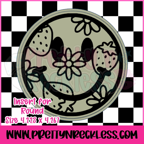 Flower & Strawberry Smiley | Insert