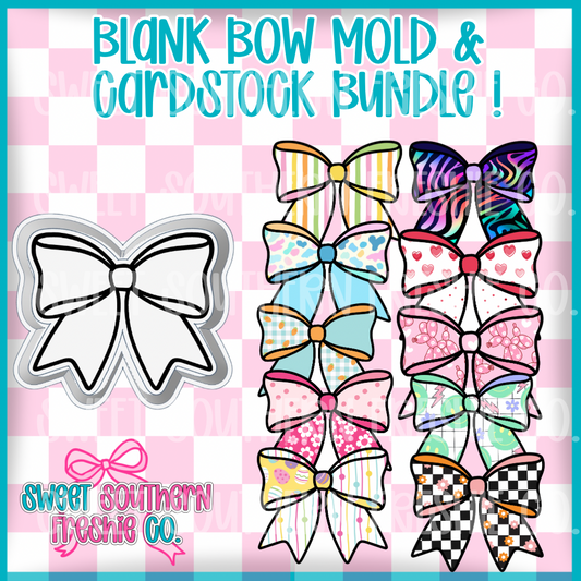 Plain Bow| Cardstock & Mold Bundle