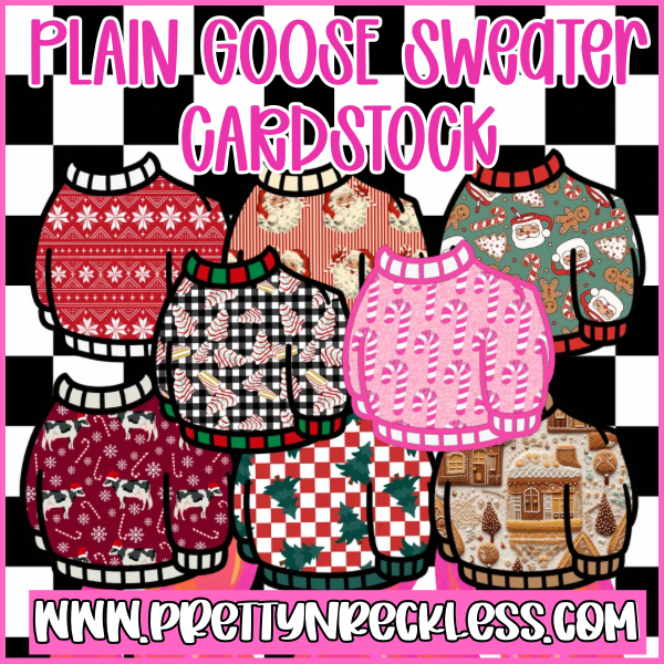 Goose Sweater Christmas| Cardstock