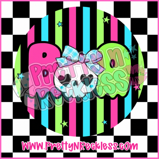 Round Cardstock|BOO Skull