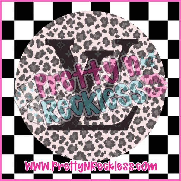 Round Cardstock| LV Cheetha