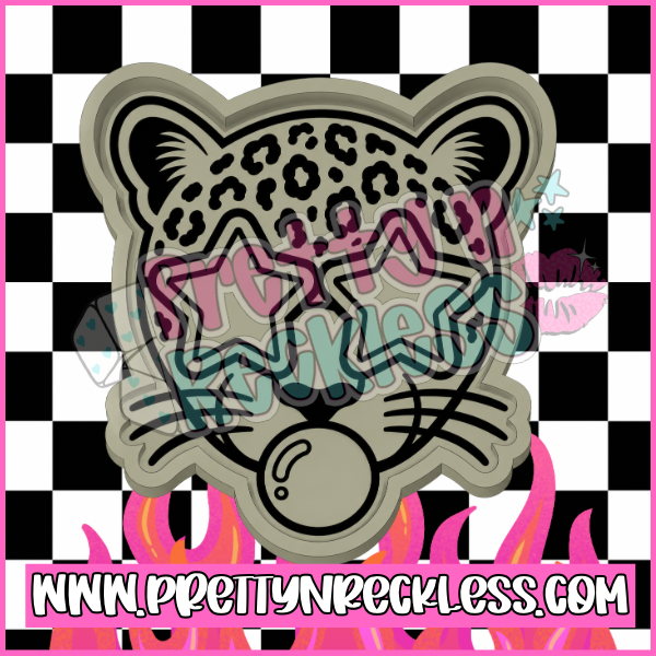 Leopard Blowing Bubble