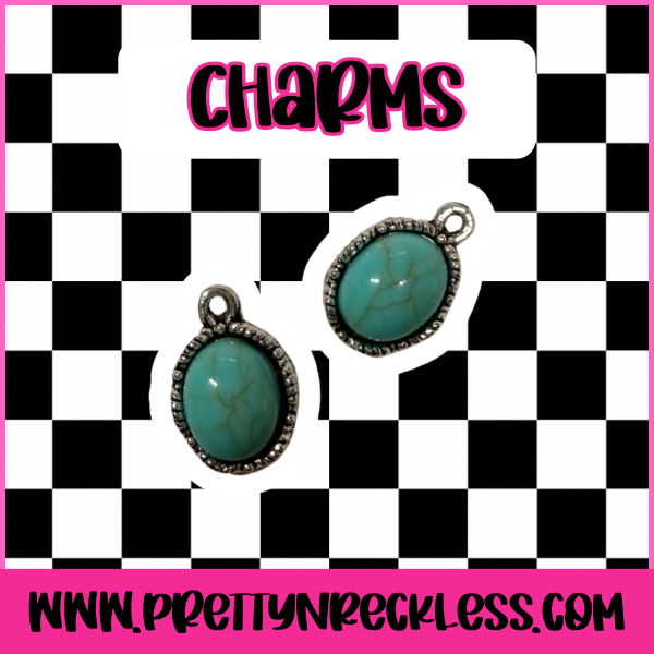 Turquoise Stone Charm