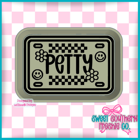Petty license plate