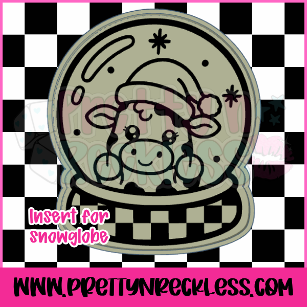 Cow Snowglobe | Insert