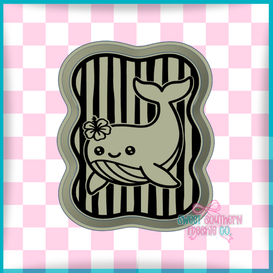 Whale Striped Frame