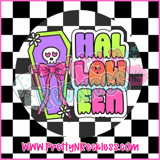 Round Cardstock|Halloween Coffin