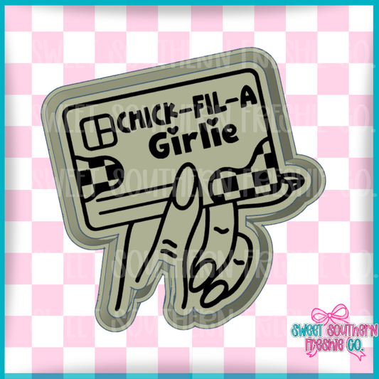 Chick-fil-a girlie card