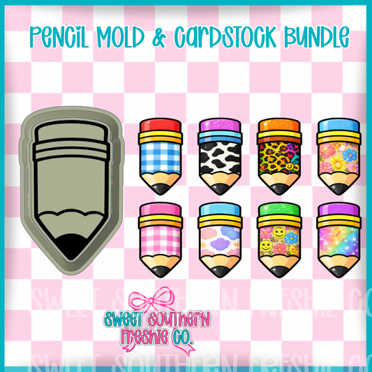 Pencil| Mold & Cardstock Bundle