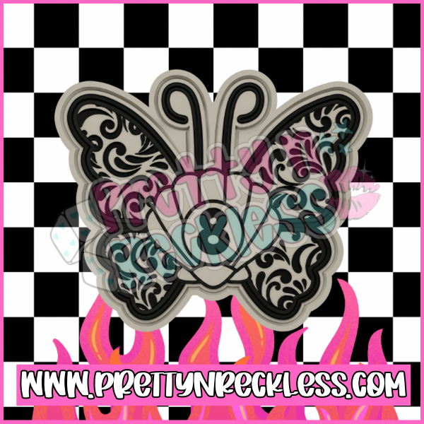 8 Ball Seashell Butterfly
