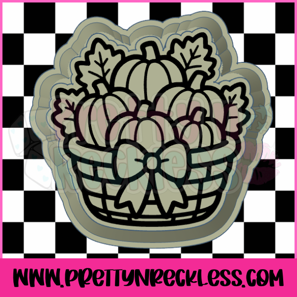 Basket with pumpkins