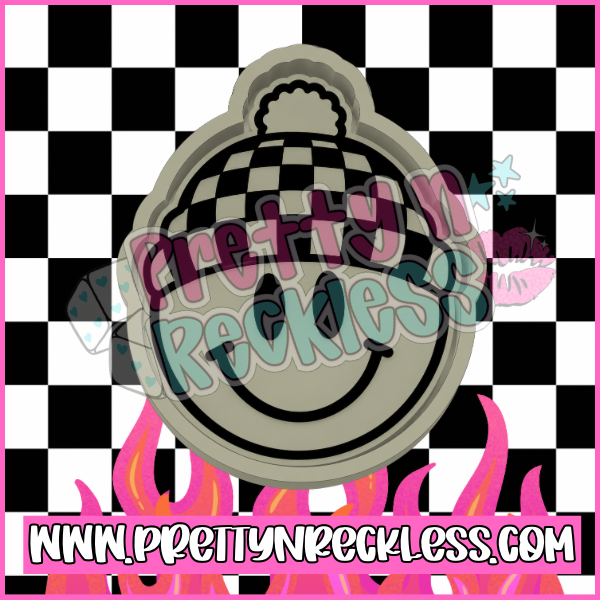 Checkered Beanie Smiley