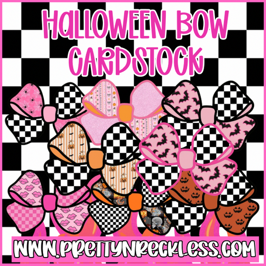 Plain Bow Halloween| Cardstock